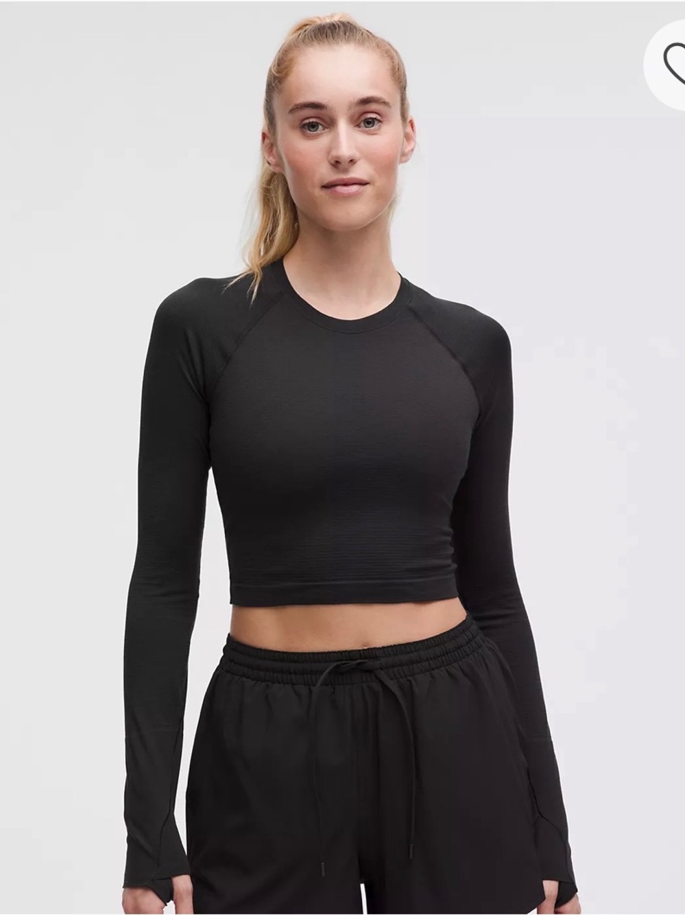 Lululemon Swiftly Tech Cropped Long-Sleeve Shirt 2.0